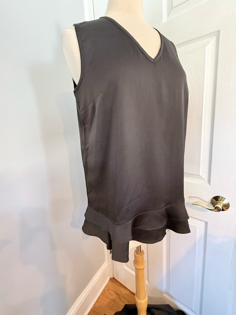 IMAN Ruffle Bottom Blouse